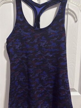 Lululemon Blue & Black Camo Racerback Tank
